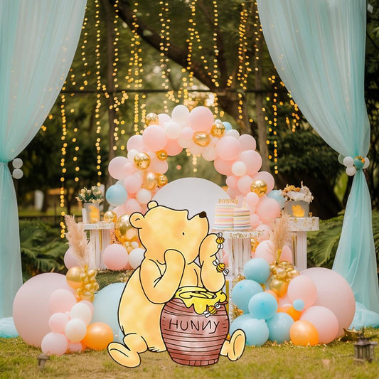 Classic Winnie the Pooh Cutout Decoration, Baby Shower Decor, Backdrop Decor, Lawn Sign, Honey Bear Baby Birthday, Classic Bear