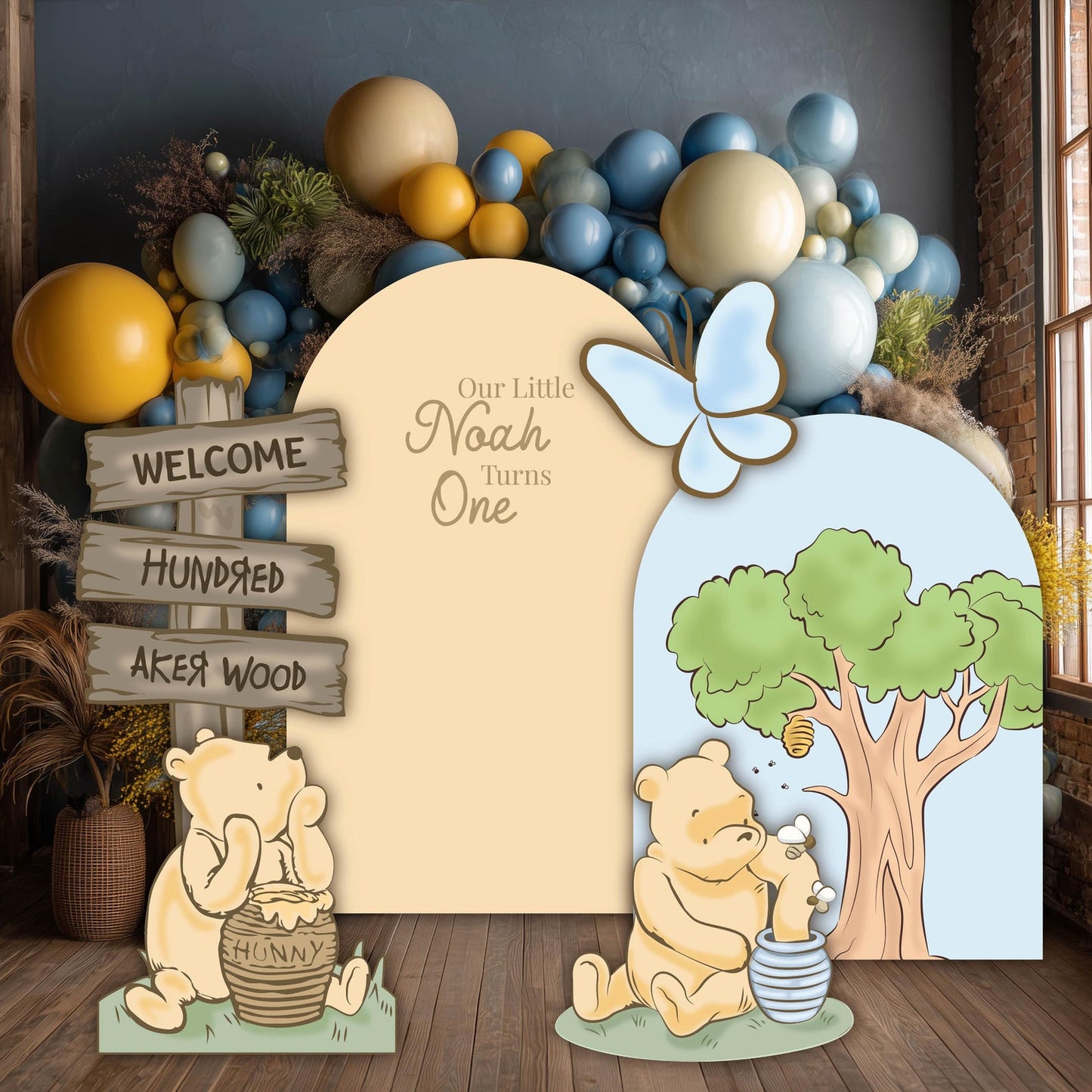 Classic Pooh Storybook Backdrop Collection