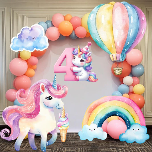 Personalized Unicorn Decor, Yard Sign, Unicorn Theme Party, Cutouts Standee Centerpieces, Unicorn Party Decoration, Unicorn Birthday Prop