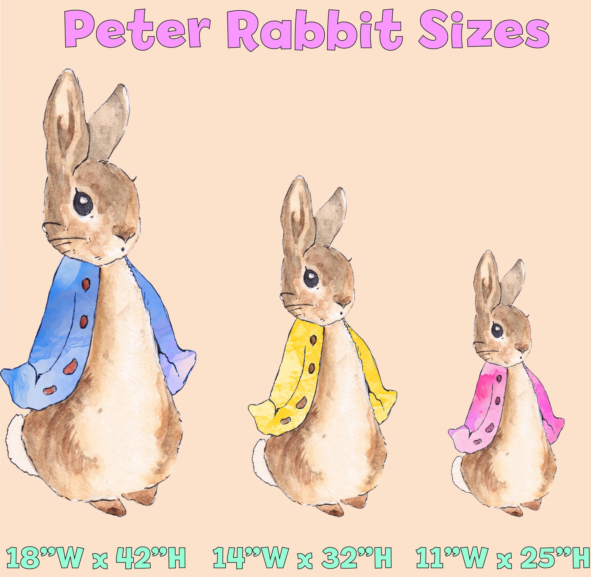 Peter Rabbit Cutout Decoration, Rabbit Baby Shower Decor, Backdrop Decor, Yard Sign Art, Garden Decor,Easter Bunny Art,Rabbit Garden Stakes