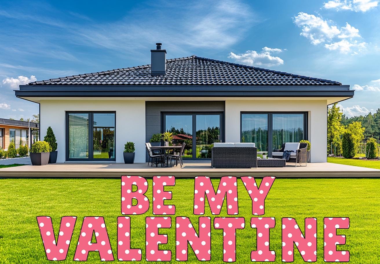 Be My Valentine Yard Sign, Valentines Decoration, Standees, Valentine's Outdoor Decor, Yard Signs with Stakes, Yard Art, Pink Yard Letters