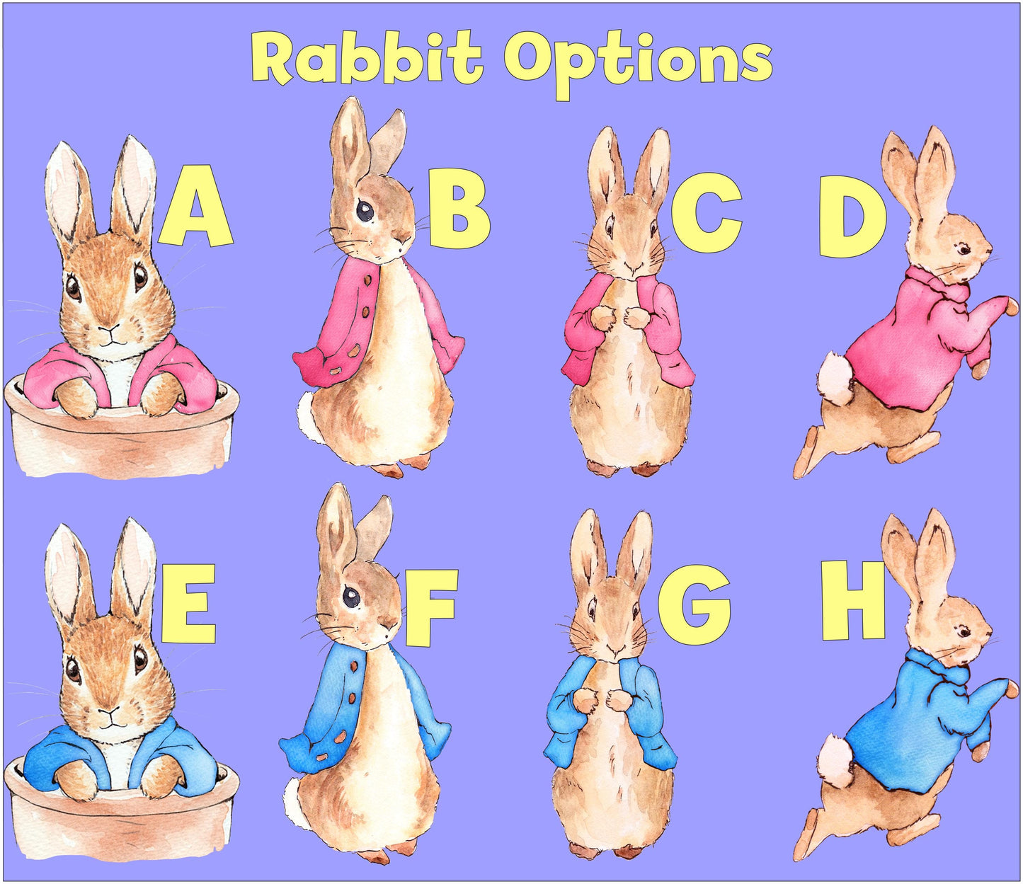 Peter Rabbit Cutout Decoration, Rabbit Baby Shower Decor, Backdrop Decor, Yard Sign Art, Garden Decor,Easter Bunny Art,Rabbit Garden Stakes