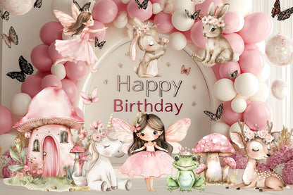 Fairy First Birthday Decor, Cutout, Fairy Garden Baby Shower, Enchanted Fairy Girl Birthday Decor, Fairy Theme Birthday Party,Fairy Backdrop