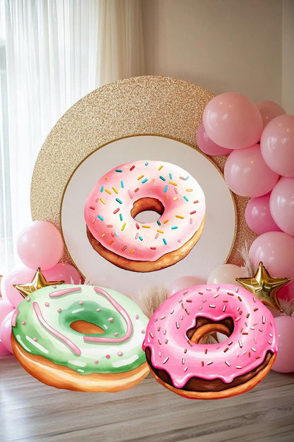 Donuts Cutout Decoration, Donut Baby Shower Decor, Donut Theme Birthday Decorations, Candyland Cutout Decor, Birthday Party Stand Up Prop
