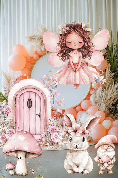 Fairy First Birthday Decor, Cutout, Fairy Baby Shower, Garden, Enchanted Fairy Girl Birthday Decor, Fairy Theme Birthday Party,Stand Up Prop