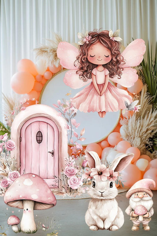 Fairy First Birthday Decor, Cutout, Fairy Baby Shower, Garden, Enchanted Fairy Girl Birthday Decor, Fairy Theme Birthday Party,Stand Up Prop