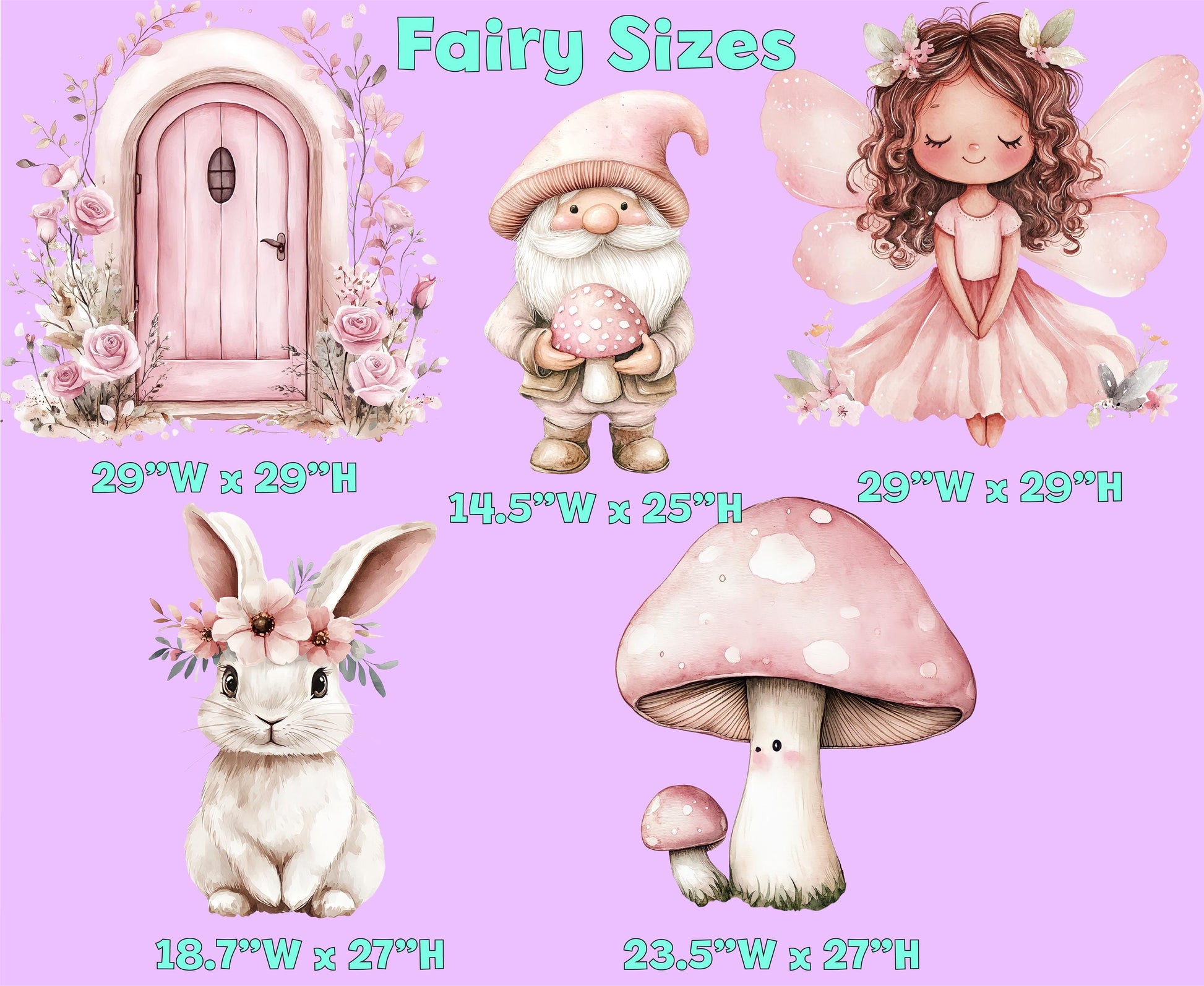 Fairy First Birthday Decor, Cutout, Fairy Baby Shower, Garden, Enchanted Fairy Girl Birthday Decor, Fairy Theme Birthday Party,Stand Up Prop