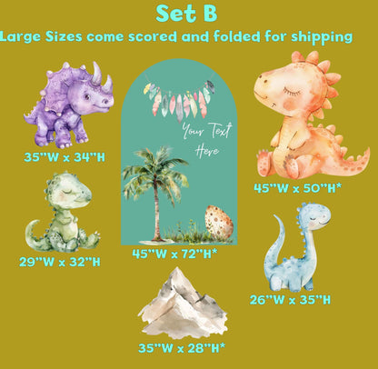 Dinosaur Party Decorations, Baby Dinosaur Birthday Cutouts, Custom Dinosaur Yard Signs, Party Props,Dinosaur Baby Shower Party Arch Backdrop