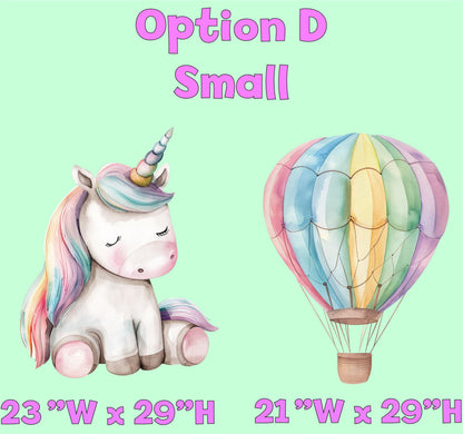 Unicorn Large Cutout, Birthday Party Decorations, Rainbow Unicorn Theme Party, Cutouts Standee Centerpieces,Unicorn Castle Baby Shower Props