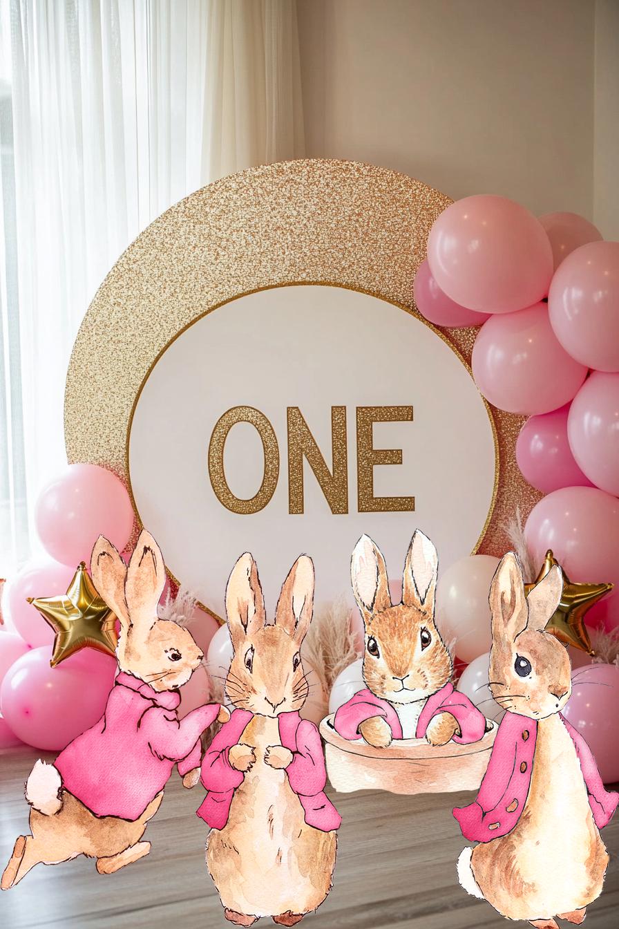 Peter Rabbit Cutout Decoration, Rabbit Baby Shower Decor, Backdrop Decor, Yard Sign Art, Garden Decor,Easter Bunny Art,Rabbit Garden Stakes