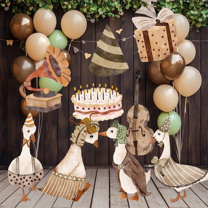 Silly Goose Baby Shower Theme, Silly Goose Cutout, Silly Goose Birthday Decor, Stand Up Prop, Vintage Goose Party Decor, One Silly Goose