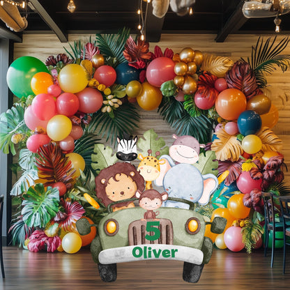 Safari Truck Custom Party Prop, Wild one, Safari Animal cutout, Birthday Party,Lawn Sign,Yard Sign,Backdrop Centerpieces,Baby Shower,Standee