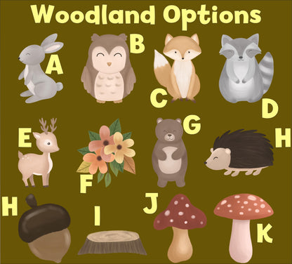 Woodland Animals Cutout, Forest Animals Birthday Decoration, Watercolor Centerpieces, Woodland Baby Shower Decoration, Party Stand Up Prop