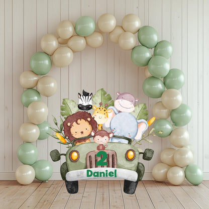 Safari Truck Custom Party Prop, Wild one, Safari Animal cutout, Birthday Party,Lawn Sign,Yard Sign,Backdrop Centerpieces,Baby Shower,Standee
