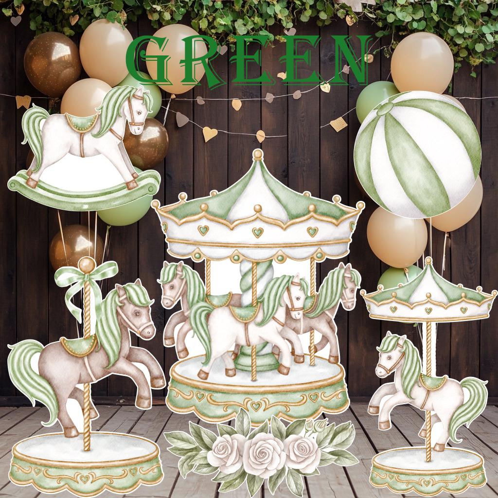 Carousel Cutout Prop, Carousel Party Decoration, Centerpieces Standee, Horse Merry-go-round Baby Shower, Carnival Horse Stand Up Prop