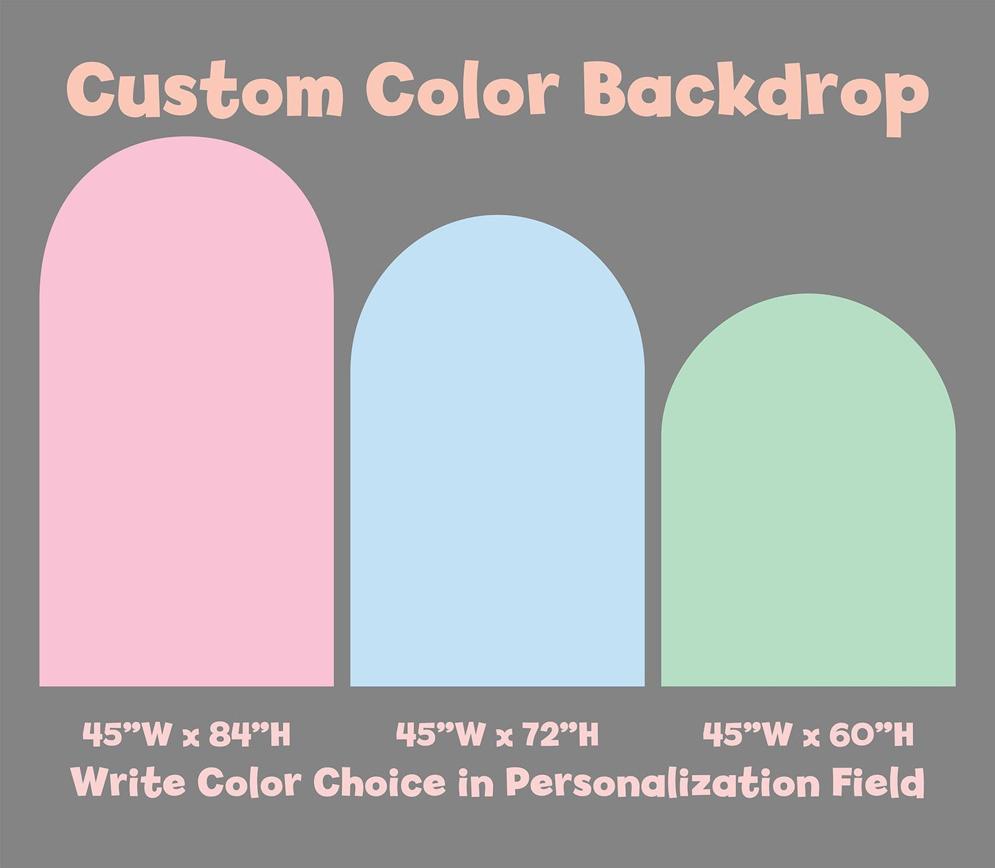 Custom Color Backdrop, Pastel Arch Backdrop, Watercolor Backdrop, Coroplast, Cutouts, Standee, Party Decor, Event Decor, Baby Shower