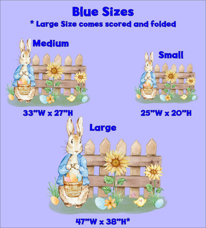 Easter Peter Rabbit Cutout, Easter Yard Art, Yard Sign Art, Garden Easter Bunnies,Garden Stakes, Easter Yard Ornaments, Easter Yard Decor