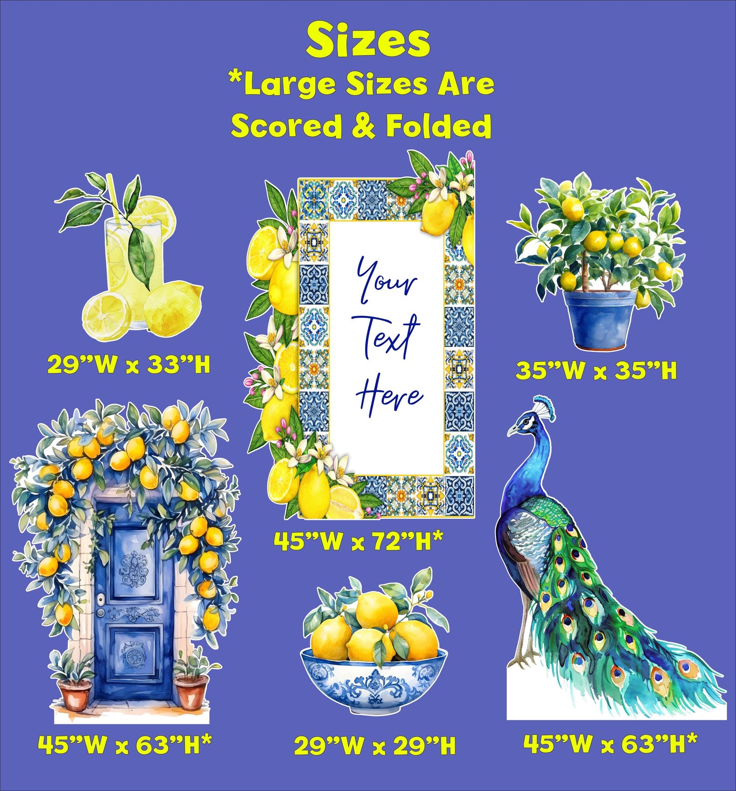 Mediterranean Birthday Party Decor, Party Props, Mediterranean Baby Shower, Italian Bridal Shower, Custom Sign, Blue Tiles Arch Backdrop