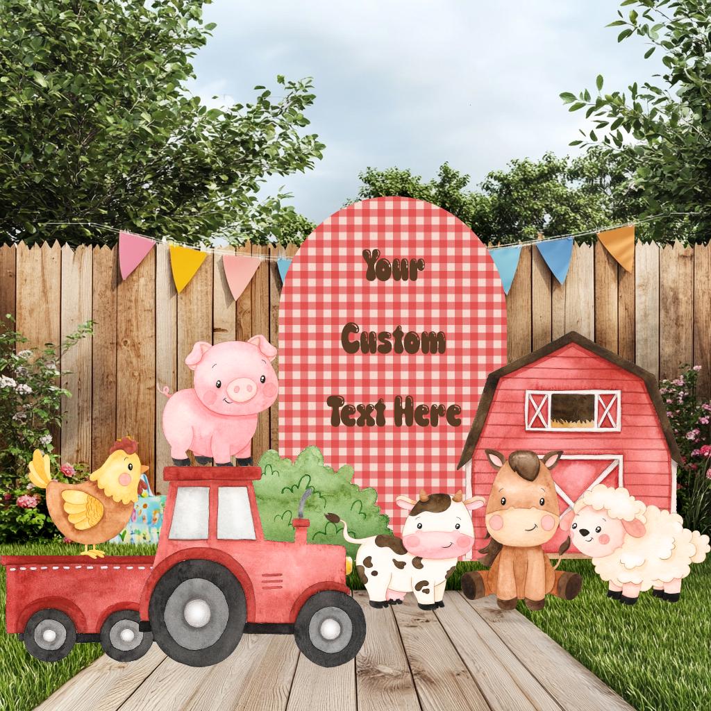 Farm Animals Cutouts Set, Ranch Animals Party, Barnyard Birthday Prop, Farm Animal Standee, Baby Shower,Farm Themed Party Decor,Centerpieces