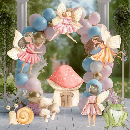 Fairy Garden Watercolor Cutout, Whimsical Fairy Baby Shower, Enchanted Fairy, Fairytale, Princess, Watercolor Centerpieces, Birthday Decor