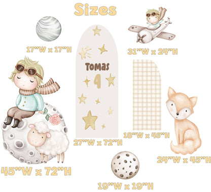 Little Prince Cutouts, Adventure Baby Shower, Storybook Birthday, Whimsical First Birthday Decor, Signs, Aviator Plane, Adventure, Travel