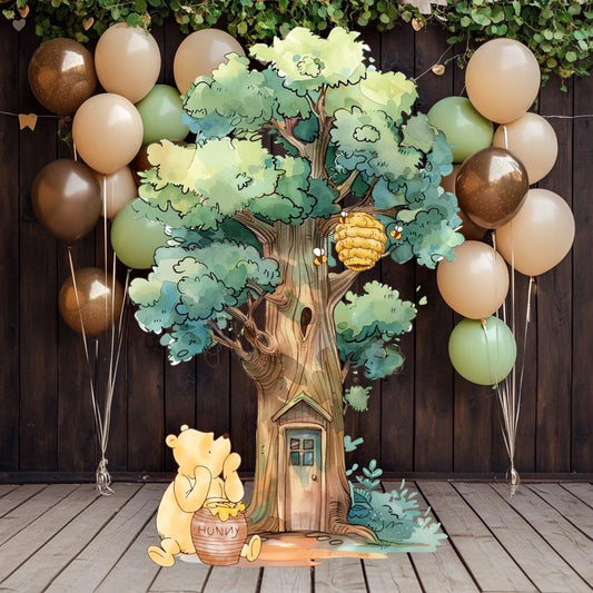 Classic Winnie the Pooh Cutout Decoration, Baby Shower Decor, Backdrop, Yard Sign, Honey Bear, Baby Birthday, Classic Bear, Gender Reveal