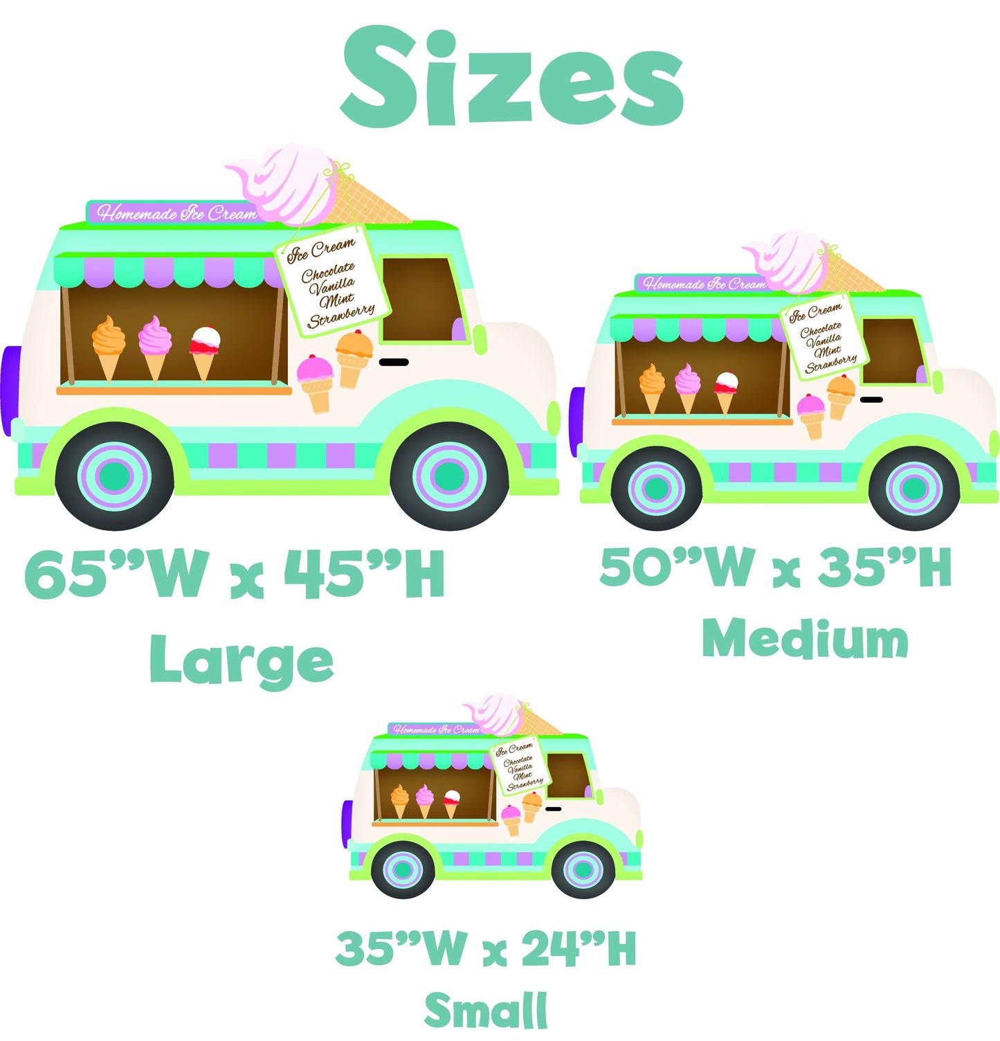 Ice Cream Truck Cutouts, Two Sweet Birthday, Ice Cream Van Baby Shower, Candy Theme Decor, Lawn Sign, Ice Cream Party Backdrop, Props