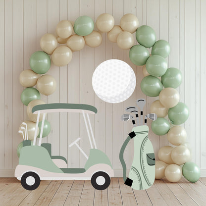 Golf Cutouts, Golf Themed Party Decor, Golf Cart, Girls or Boys Golf Baby Shower, Twins Decor, First Birthday, Hole in One Birthday, Props