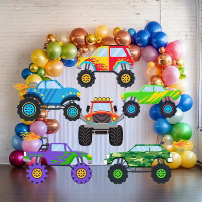 Monster Truck Birthday Cutouts, Monster Truck Decoration, Monster Truck Props, Boys Birthday Party Decor, Monster Jam Party, Cars, Lawn Sign