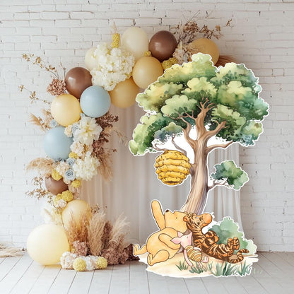 Classic Winnie the Pooh Cutout Decoration, Baby Shower Decor, Backdrop, Yard Sign, Honey Bear, Baby Birthday, Classic Bear, Gender Reveal