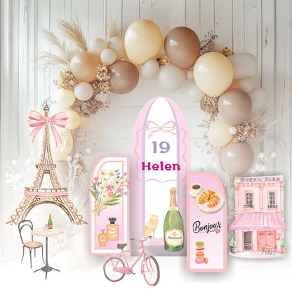 Paris Cutouts, Birthday Party Decor, Paris Baby Shower, Eiffel Tower Party Decoration, Bridal Shower, France Backdrop, Parisian Patisserie