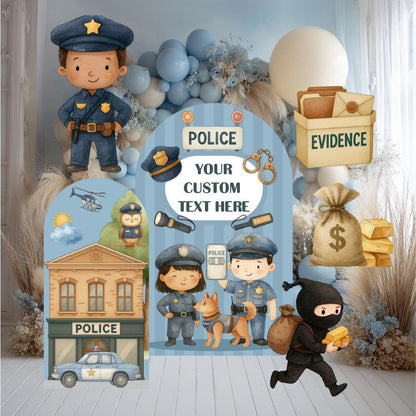 Police Cutouts, Police Station, Policeman Party, Police Theme Birthday Party, Vehicle Party, 3rd Birthday Boy, Party Supplies,Police Officer