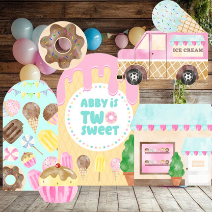 Sweet Shop Cutouts, Ice Cream Truck, Candy Shop Backdrop, Two Sweet Birthday, Ice Cream Baby Shower, Donuts, Candy Theme Decor, Sweet Store