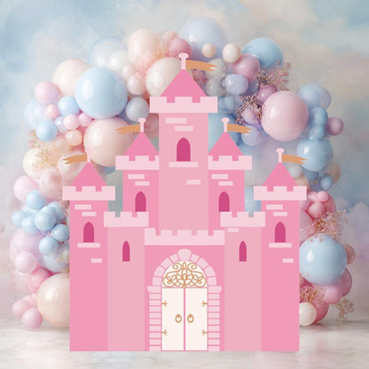 Pink Castle Cutout, Princess Party Decor, First Birthday, Fantasy, Princess Castle, Girls Baby Shower, Princess Birthday, Castle Backdrop