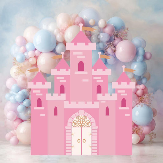 Pink Castle Cutout, Princess Party Decor, First Birthday, Fantasy, Princess Castle, Girls Baby Shower, Princess Birthday, Castle Backdrop