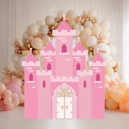 Pink Castle Cutout, Princess Party Decor, First Birthday, Fantasy, Princess Castle, Girls Baby Shower, Princess Birthday, Castle Backdrop