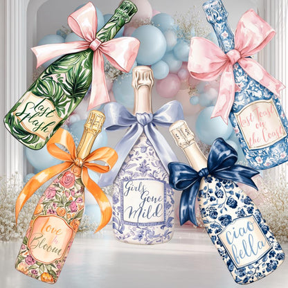 Champagne Bachelorette Party Prop, Ciao Bella, Bachelorette Decor, Bridal Shower, Birthday Decoration, Girls Gone Mild, Pajama Party, Signs