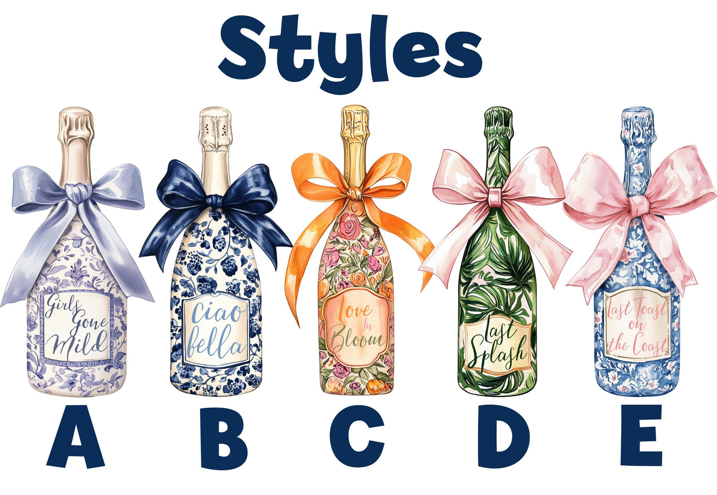 Champagne Bachelorette Party Prop, Ciao Bella, Bachelorette Decor, Bridal Shower, Birthday Decoration, Girls Gone Mild, Pajama Party, Signs