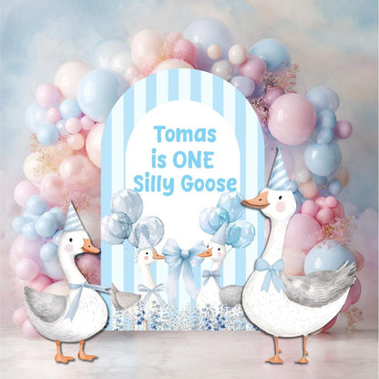 Blue Goose Cutouts, One Silly Goose, Mama Goose Baby Shower, Silly Goose Props, Mother Goose, Lucky Duck, Cottagecore,1st Birthday Decor