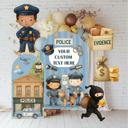 Police Cutouts, Police Station, Policeman Party, Police Theme Birthday Party, Vehicle Party, 3rd Birthday Boy, Party Supplies,Police Officer