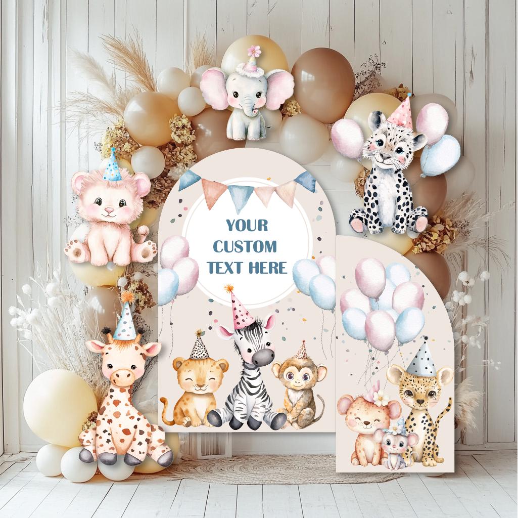 Party Animals Birthday Cutouts, Safari Animals Birthday Decor, Party Hats, Baby Shower, Wild One, Birthday Decor, Two Wild, Welcome Sign