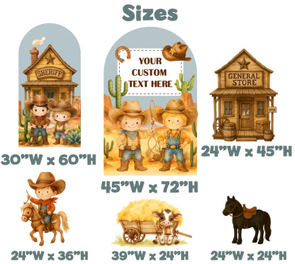 My First Rodeo Birthday Cutouts, Cowboy Party, First Birthday, Western Birthday, Wild West, Western Baby, Baby Boy, Props, Wild One, Howdy