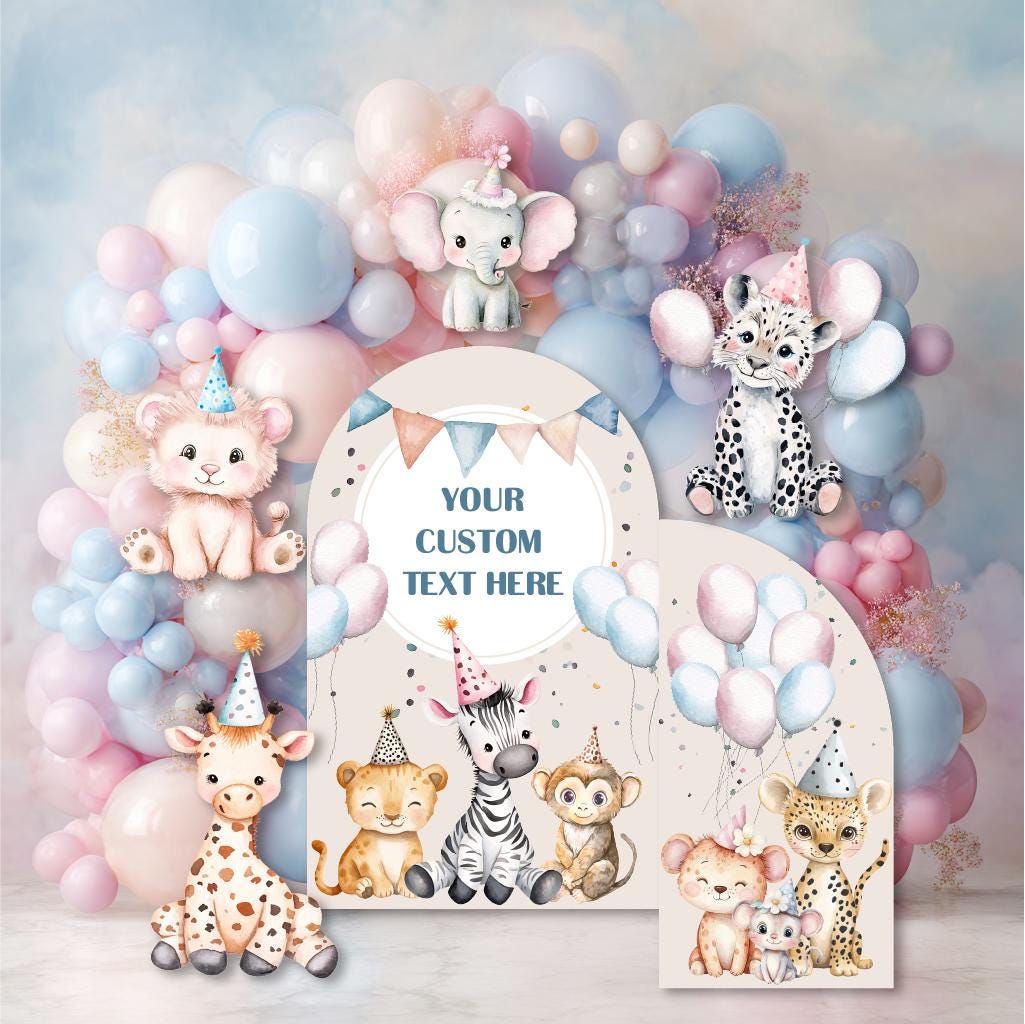 Party Animals Birthday Cutouts, Safari Animals Birthday Decor, Party Hats, Baby Shower, Wild One, Birthday Decor, Two Wild, Welcome Sign