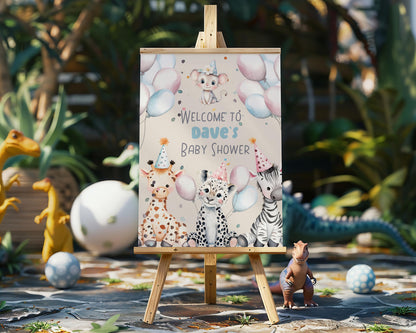 Party Animals Birthday Cutouts, Safari Animals Birthday Decor, Party Hats, Baby Shower, Wild One, Birthday Decor, Two Wild, Welcome Sign