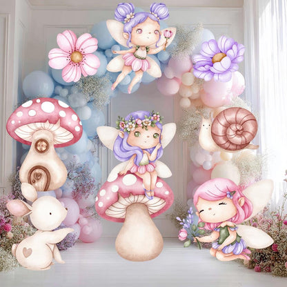 Fairy First Birthday Decor, Cutout, Baby Shower, Garden, Enchanted Fairy Girl Birthday Decor, Watercolor Fairy Theme Birthday, Stand Up Prop