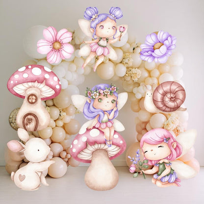 Fairy First Birthday Decor, Cutout, Baby Shower, Garden, Enchanted Fairy Girl Birthday Decor, Watercolor Fairy Theme Birthday, Stand Up Prop