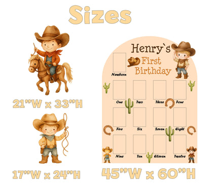 Personalized My First Rodeo Photo Board, Milestone, Boys First Birthday, Western Baby, Baby Boy, Party Prop, Cowboy Party, Wild One, Howdy