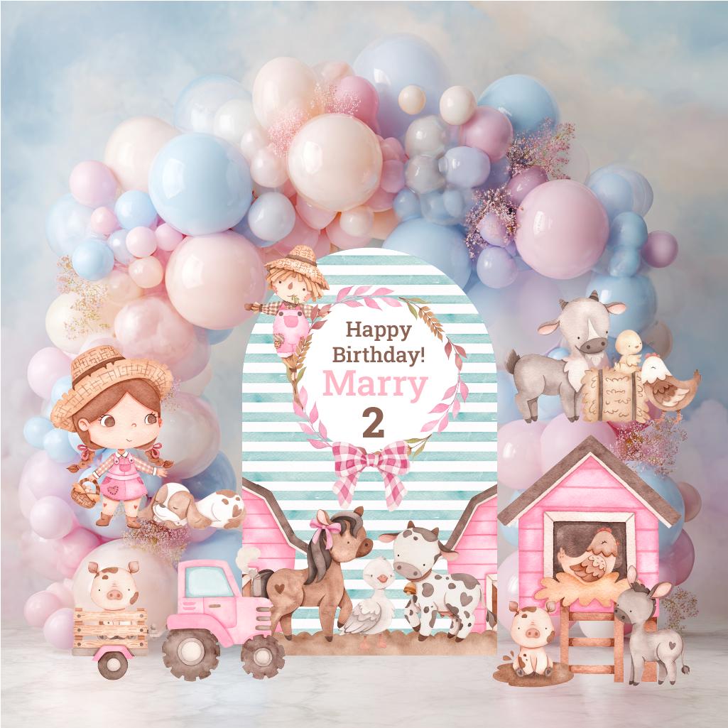 Farm Animals Cutouts Set, Ranch Animals Party, Barnyard Birthday Prop, Farm Animal Standee, Baby Shower,Farm Themed Party Decor,Centerpieces