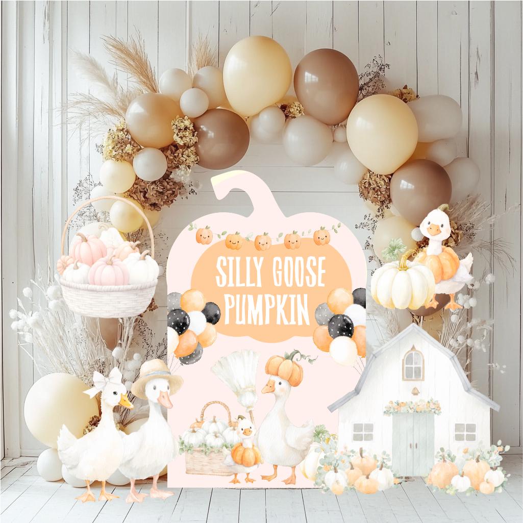 One Silly Goose Cutouts, Thanksgiving Decor, Baby Shower, Silly Goose, 1st Birthday, Pumpkin Decor, Halloween Decor, Fall Decor, Lawn Sign