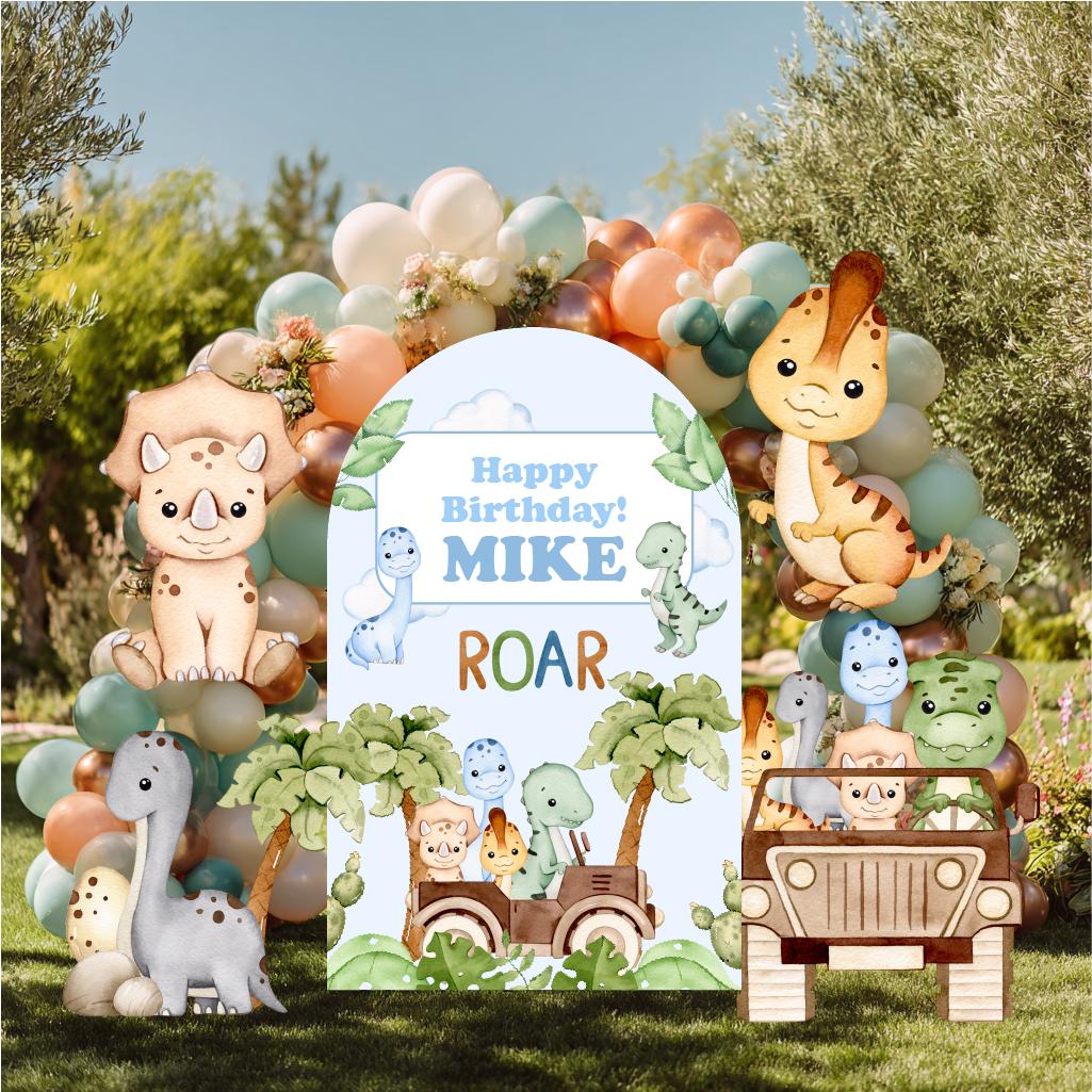 Dinosaur Party Cutouts, Party Decor, Baby Dino Birthday Party, Party Props, Roar Baby Shower, Safari Dino, Safari Truck, Standee, T-Rex